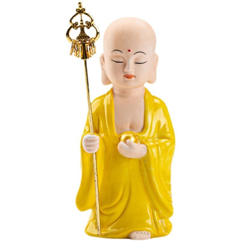 Keramik Ksitigarbha Kung Bodhisattva Staty - Zen Buddha Hög kvalitet Hem Rum Kontor Feng Shui Dekoration Figur Staty