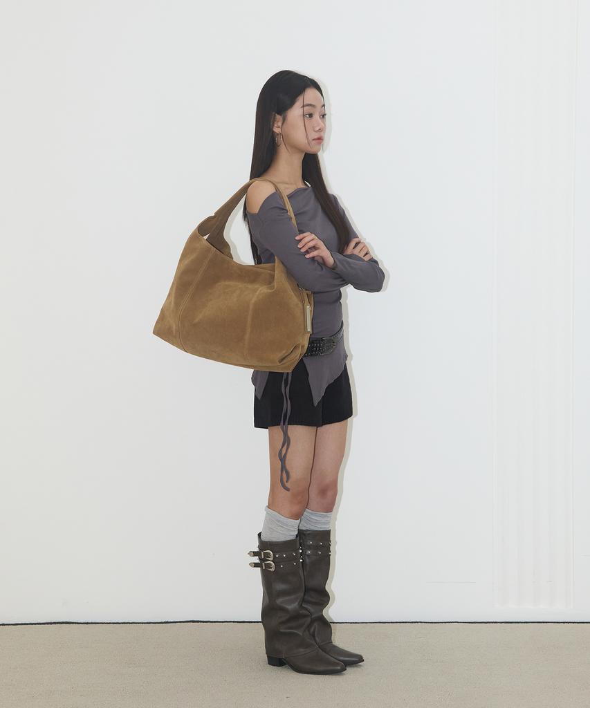 Jolly Calla Bag Color Bag - Suede Camel
