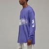 Y-3 SS23 Brush Pattern Crew Neck Long Sleeve T-Shirt Men Tops Light-Purple IA3113