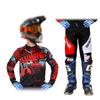 Set completo abbigliamento motocross per bambini Kit Maglia Pantaloni Youth bambino verde Moto nero 3 4 5 6 7 8 9 10 anni Tuta fuoristrada blu arancio Enduro cross ragazzo ragazza