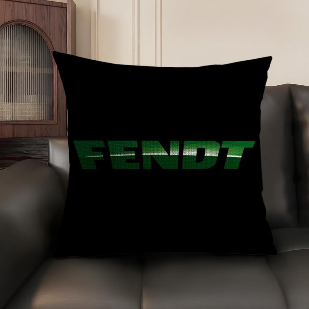 Luxury F-Fendt Cushion Cover Summer Breathable Linen Organic Fabric Double-Sided Printing Sofa Pillow Case Home Decor