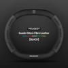 Suede Leather Car Steering Wheel Cover For Peugeot 3008 4008 5008 208 e208 2008 e2008 207 206 Carbon Fiber Non-slip Wheel Covers