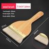 Wool-Latex Paint Brush with Wooden Handle, Soft Non-Shedding Bristles, Ideal for Wall Cleaning and Painting