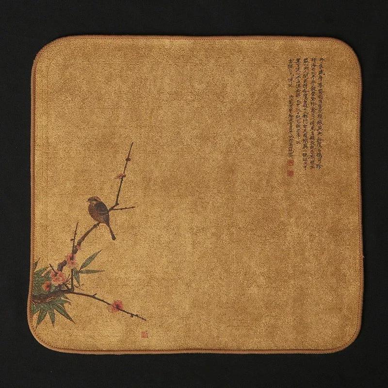 Prosop de ceai pictat Cârpă absorbantă Îngroșat Curățare masă Pânză de ceai Bumbac Casnic Bucătărie Cârpă de curățat Prosoape pentru curățat vase