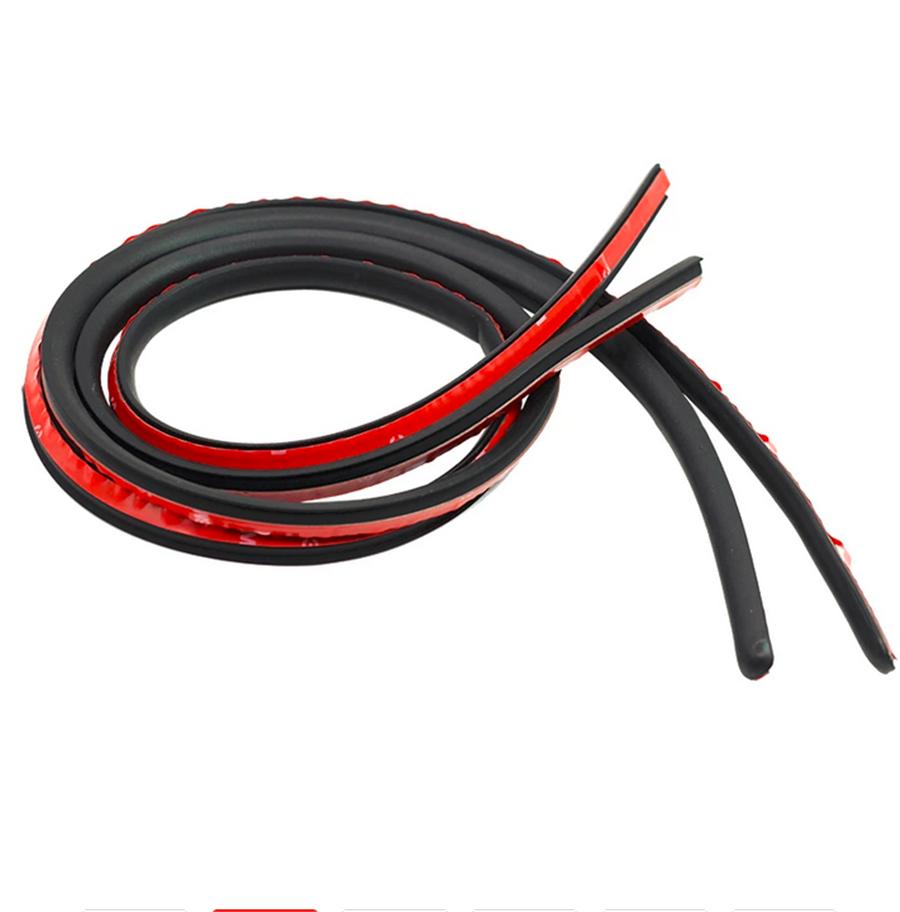 2Pcs 1.2M*2 Car Door Rubber Seal Weatherstrips Trunk Protection Sealant Strips