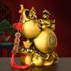 Pure Copper Ornament Fu Lu Home Office Shop Front Desk Decoration Housewarming Gift Gourd Pixiu