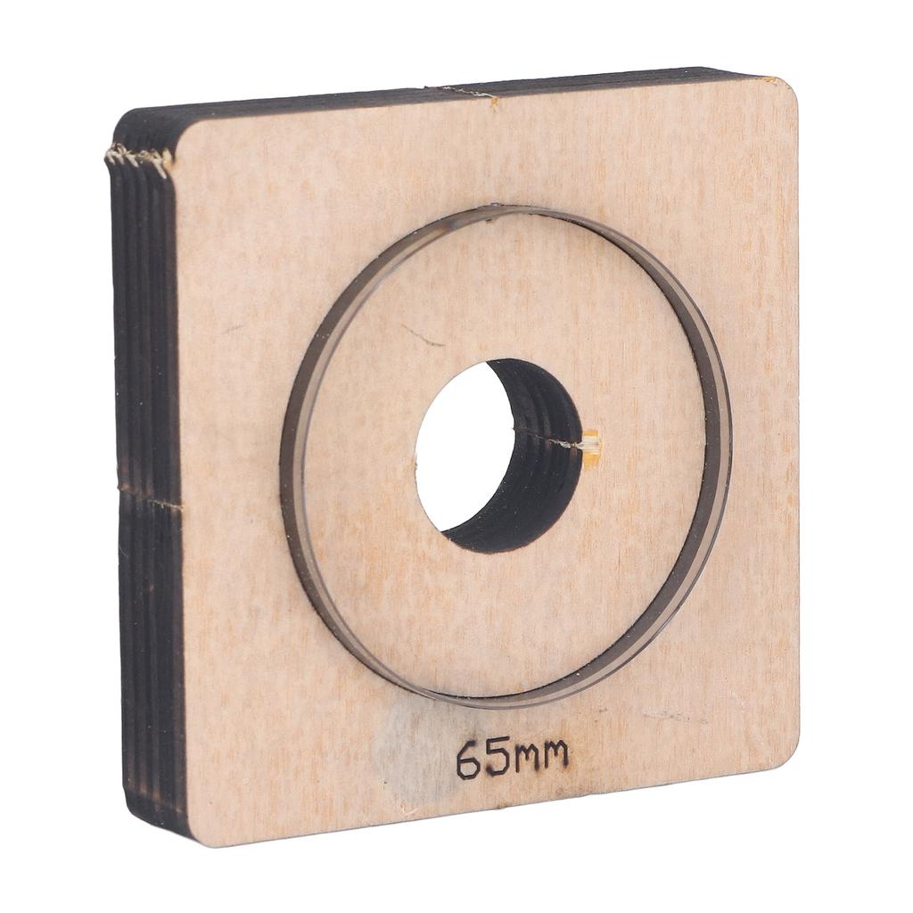 65mm Diameter Circular Cutting Mold Round Ring Metal Punching Cutter Mold with Wood Board