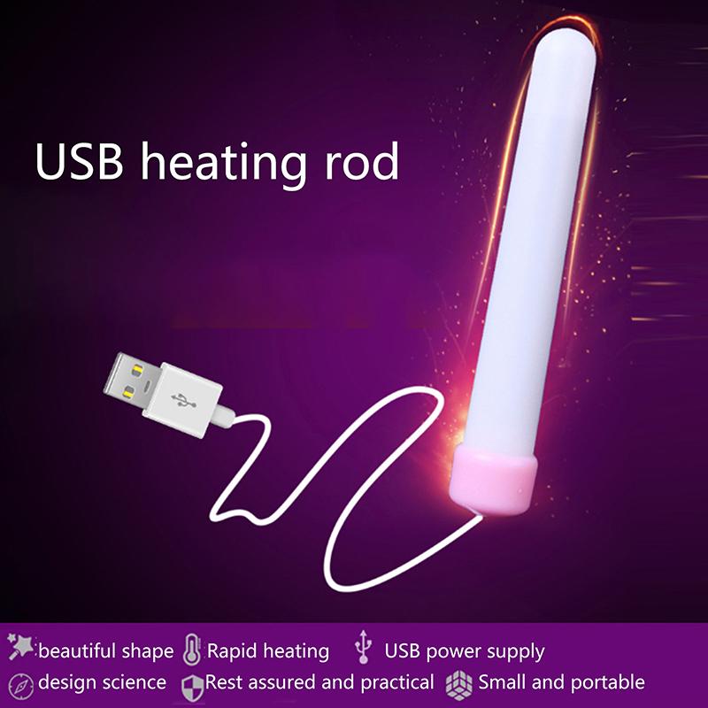 Smart Thermostat Usb Heating Rod For Male Masturbator Cup Sex Dolls Drying Nursing Tool For Adults Anal Vagina Warmer Sex Shop
