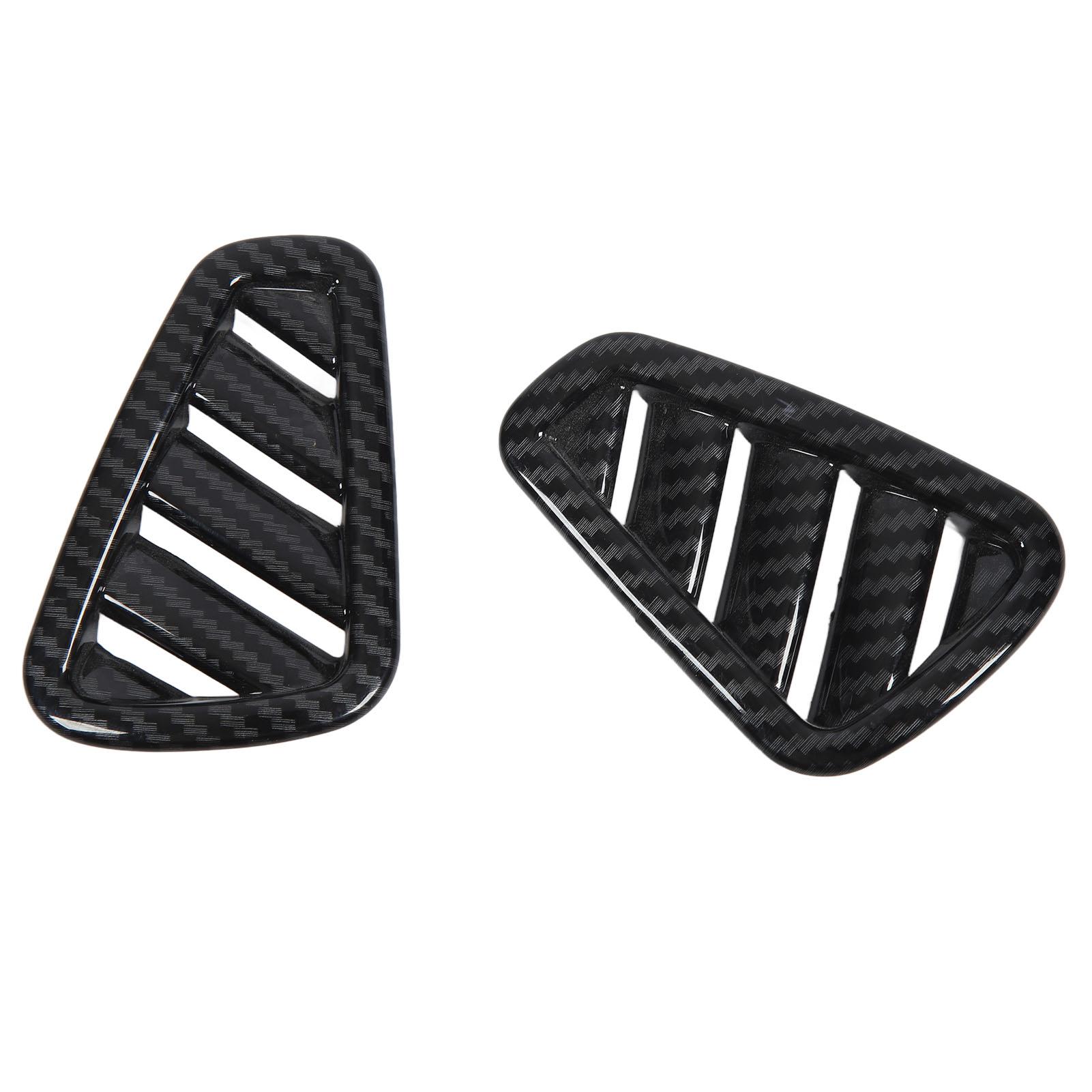 

1Pair Dashboard Air Outlet Vent Cover Carbon Fiber Pattern Dashboard Side Air Vent Cover Replacement for Benz A‑Class