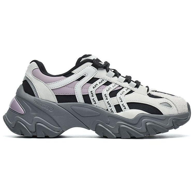 FILA Sofia 2 Fishbone Shoes 2.0 Retro Casual Shock Absorbing Non-Slip Wear-Resistant Low-Top Dad Shoes Women sneaker Gray Purple F12W134159FBA
