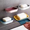 Wall-Mounted Multi-Functional Soap Dish - Hole-Free Bathroom Draining Holder