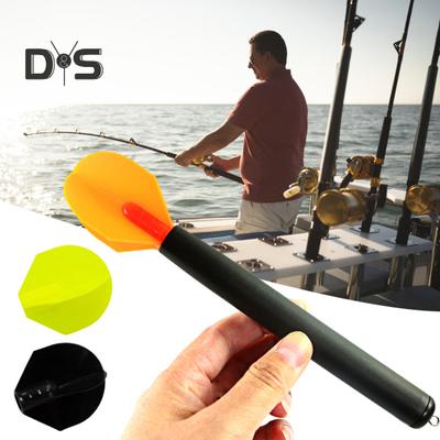 20CM/50G Carp Fishing Dart Marker Float with 3 Interchangeable Tails Water Depth Measuring High Visibility Vertical Positioning Float Fishing