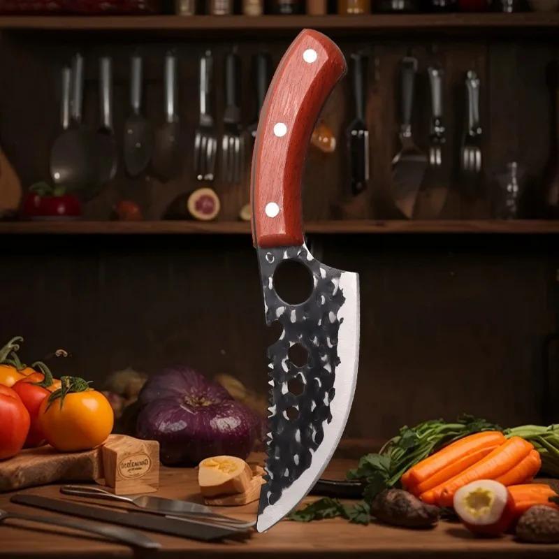 Stainless Steel Boning Knife With Knife Sheath Professional Kitchen Chef Knife Handmade Forged Knife Barbecue Knife