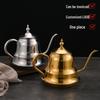 Korean Style Stainless Steel Teapot with Fine Spout and Filter - Large Capacity for Brewing Tea in Restaurants and Hotels