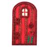 Delightful Garden Accessories Handmade Wooden Figurines with Enchanting Elf Door Window GardensStatues Decoration