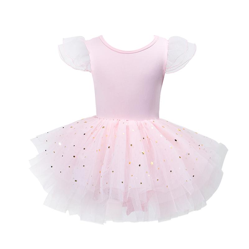 New Girl Ballet TuTu Dress 1-8 Ys Fashion Professional Kids Dancing Party Dress Performance Costume Princess Wedding Dress