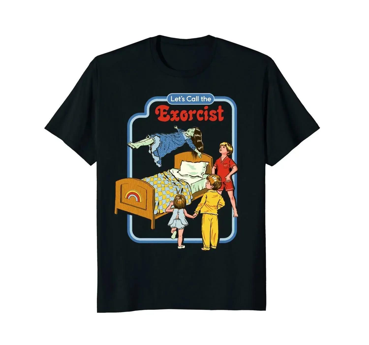Let s Call The Exorcist Retro Games Graphic T-Shirt 100% Cotton O-Neck Summer Short Sleeve Casual Mens T-shirt Size S-3XL - M... S разноцветный