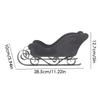 Home Christmas Sleigh Decor Party Theme Decoration Santa Sleigh Decoration Sleigh Sculpture Winter Decor Hanging toy gifts