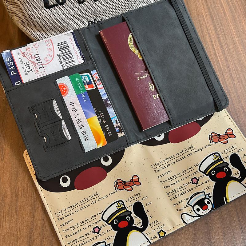 Pingu Pingwin Etui na Paszport i Torba na Dokumenty: Uroczy, Ochronny, Wielofunkcyjny Etui na Karty Podróżne
