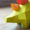 ORIGAMIPLANET 3D Dinosaur Origami Craft Stegosaurus Cute DIY 3D Paper Craft Home Decor for Teens Creative Handmade Animal Figure Paper Sculpture STEM