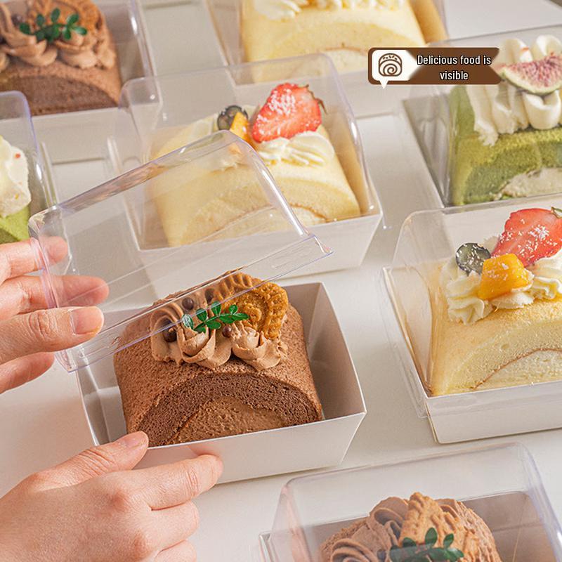 Scatole per Dessert in Stile Giapponese con Coperchio Alto