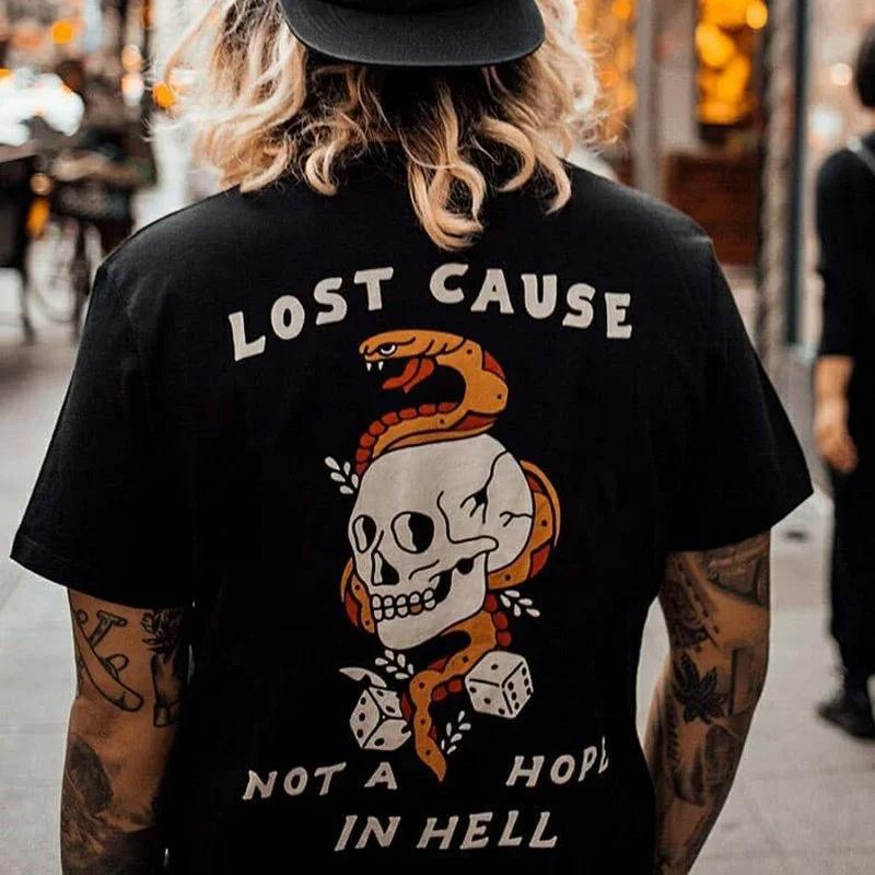 Harajuku Gothic Skulls Tshirts Men Loose Short-sleev Tops Oversized Hip-hop Punk Tee Male XS-4XL Tees Summer Ropa Hombre Tee