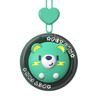 Hanger Fan Mini Portable Round Palm-Sized Fan with Built-in Lanyard Cartoon Animal Design Multi-Speed Adjustable Cooling