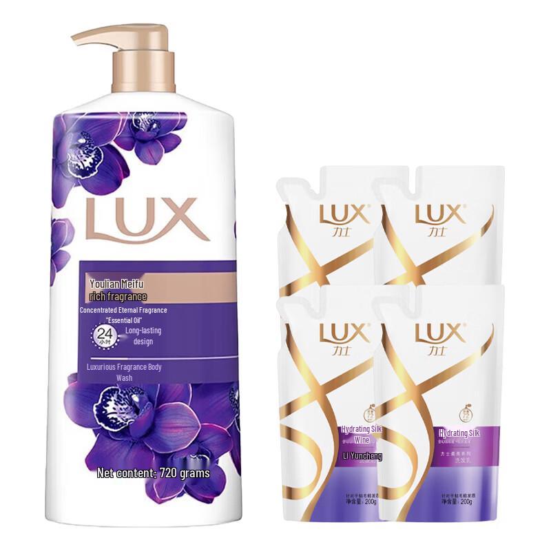 

LUX Enchanting Skin Shower Gel (720G) & Shampoo (4x200G) Value Pack