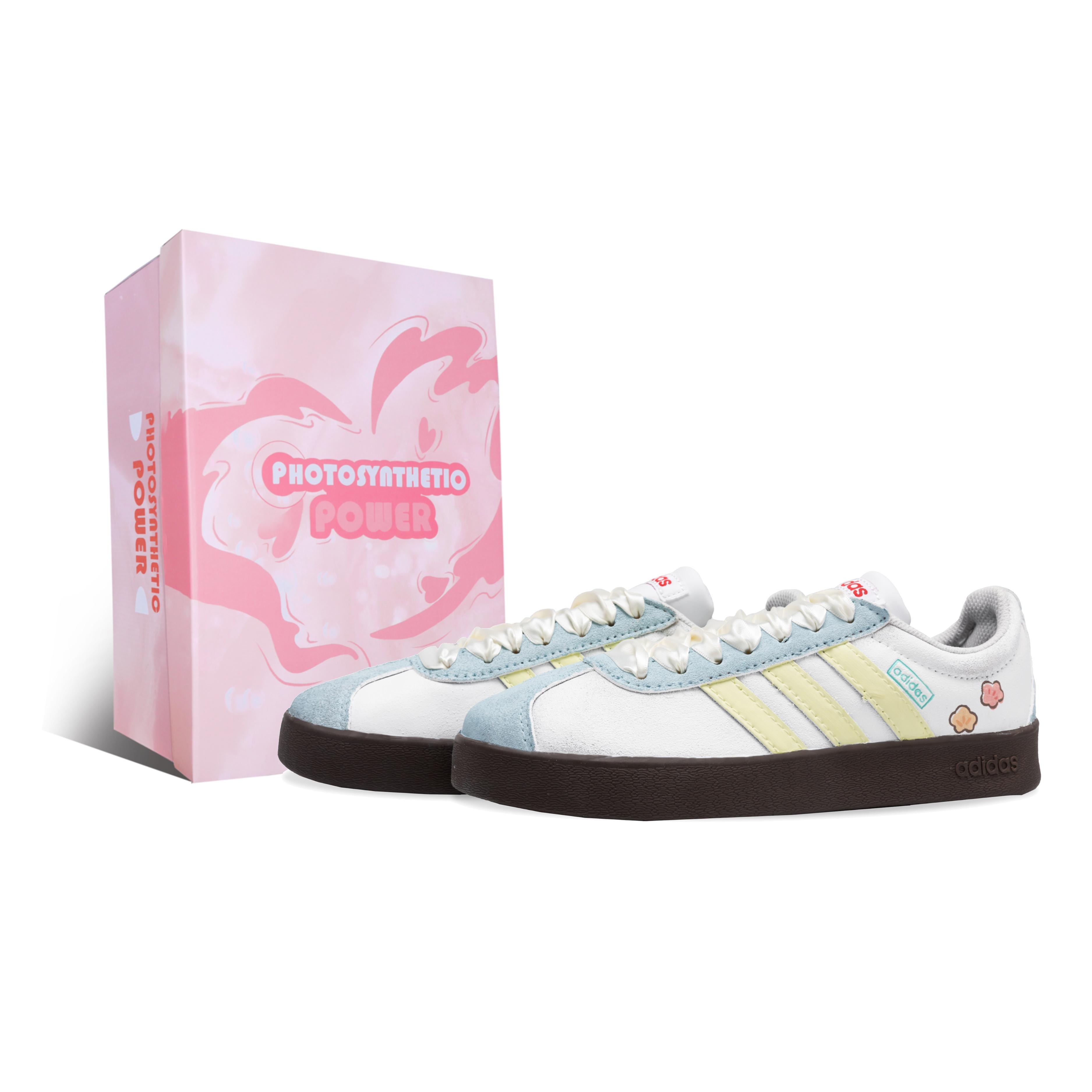 

Adidas Neo VL Court Lifestyle Skateboard Shoes Women s Low top White/Yellow HQ1802(Team422-BOX) 35⅔