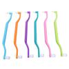 12Pcs Double Sided Cat Toothbrush Efficient Curved Handle Elastic Bristles Cat Teeth Cleaning Brush for Kitten Small Pet