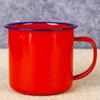 Shangqi Vintage Red Enamel Mug Set