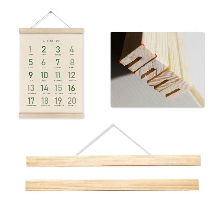 2pcs Toddler Learning Posters for Playroom and Classroom Decors Alphabets and Number Wood Wall Hanging Banners Ornament