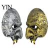Comfortable Halloween Face Cushion Scary Vampire Skull Masque, Horror Half Retro Distressed Props Masque for Masquerade Party, Costume, Cosplay