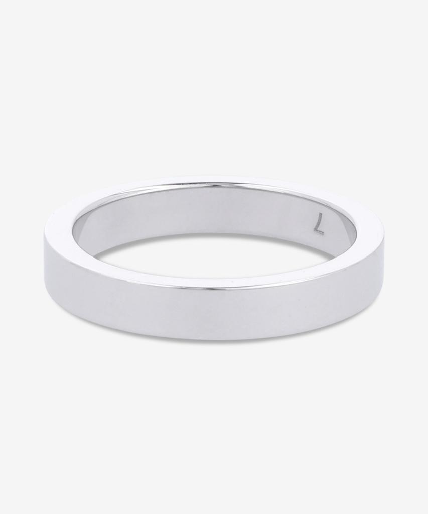 Maison Margiela Logo Reference 4Mm Ring - Silver / Sm1Uq0123P8865102
