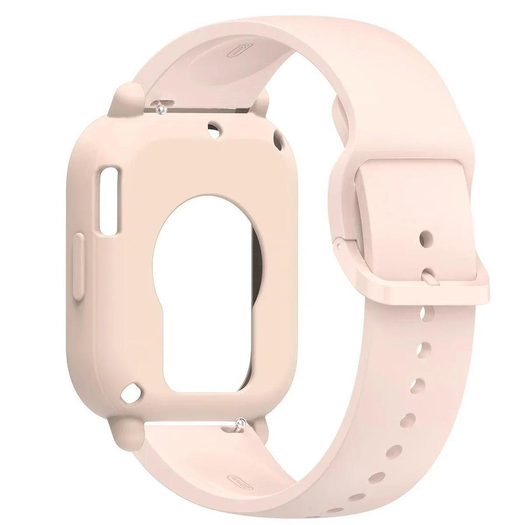 Silikonhülle+Armband für Redmi Watch 5 Lite / 5 Active weicher Stoßfänger Ersatzarmband Gürtel Uhrenarmband Schutzhülle Abdeckung