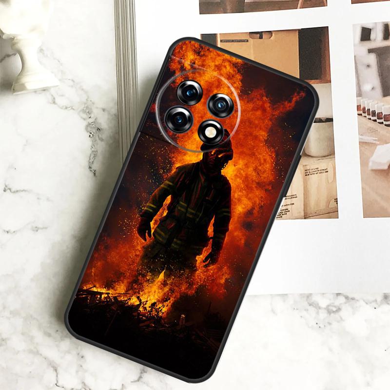 Firefighter Heroes Fireman Case For OnePlus 12 12R 11 9 10 Pro 10R 9R 8T 10T Nord CE 2 3 Lite 2T CE4 N10 N20 N30 Cover