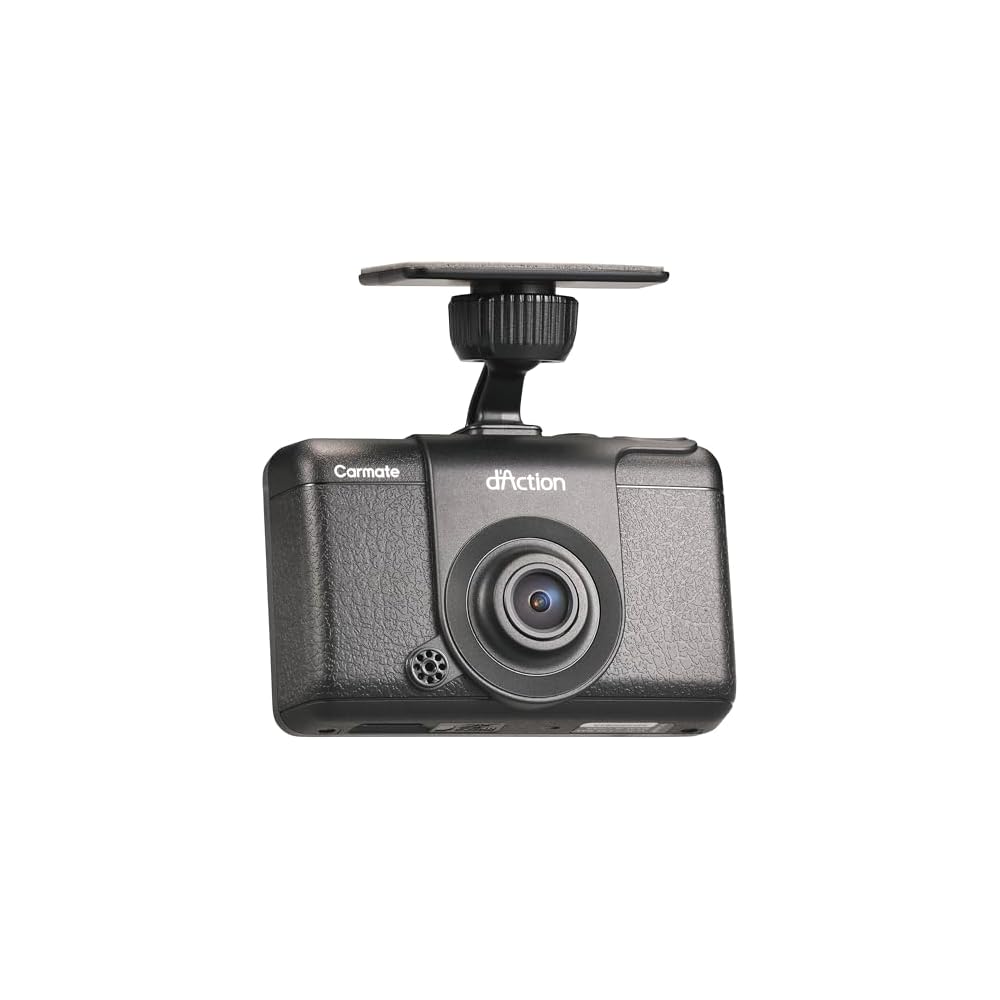 Carmate DC2000R Dashcam, Front and Rear Dual Cameras, License Plate Recognition, Improved Performance, 4.6 Megapixel Resolution