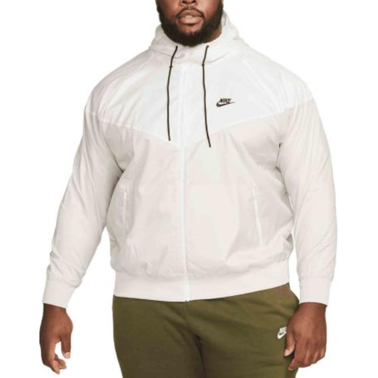 Nová pánská bunda s kapucí Nike Sportswear Windrunner Bílá DA0001-104