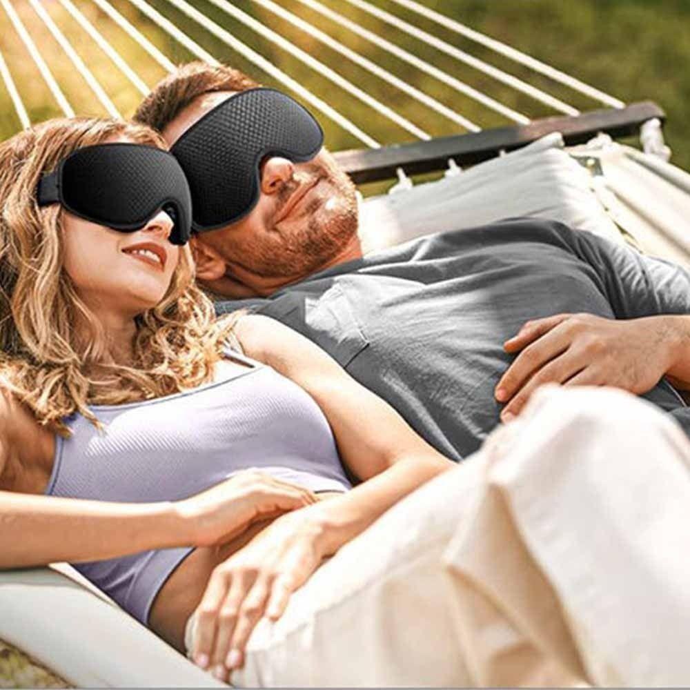 Relax Blindfold Sleeping Aid Eye Patches Soft Padded 3D Sleeping Mask  Travel
