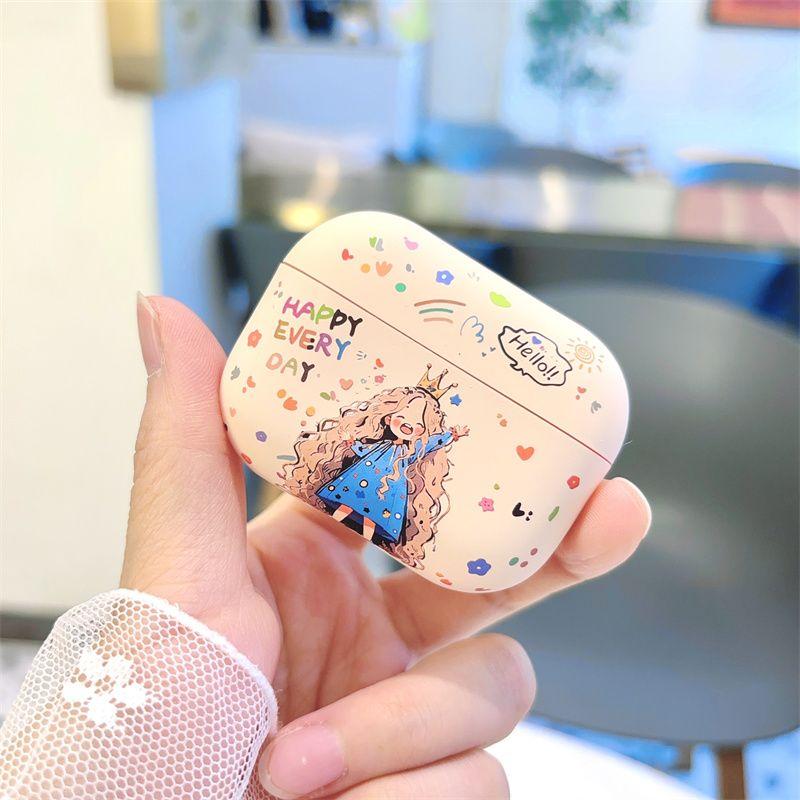 AirPods Pro2 Second Generation Fifth Generation Airpods1/2 Bluetooth Earbuds Case Airpods3 New Arrival Fourth Generation Pro1 Frosted Soft Female