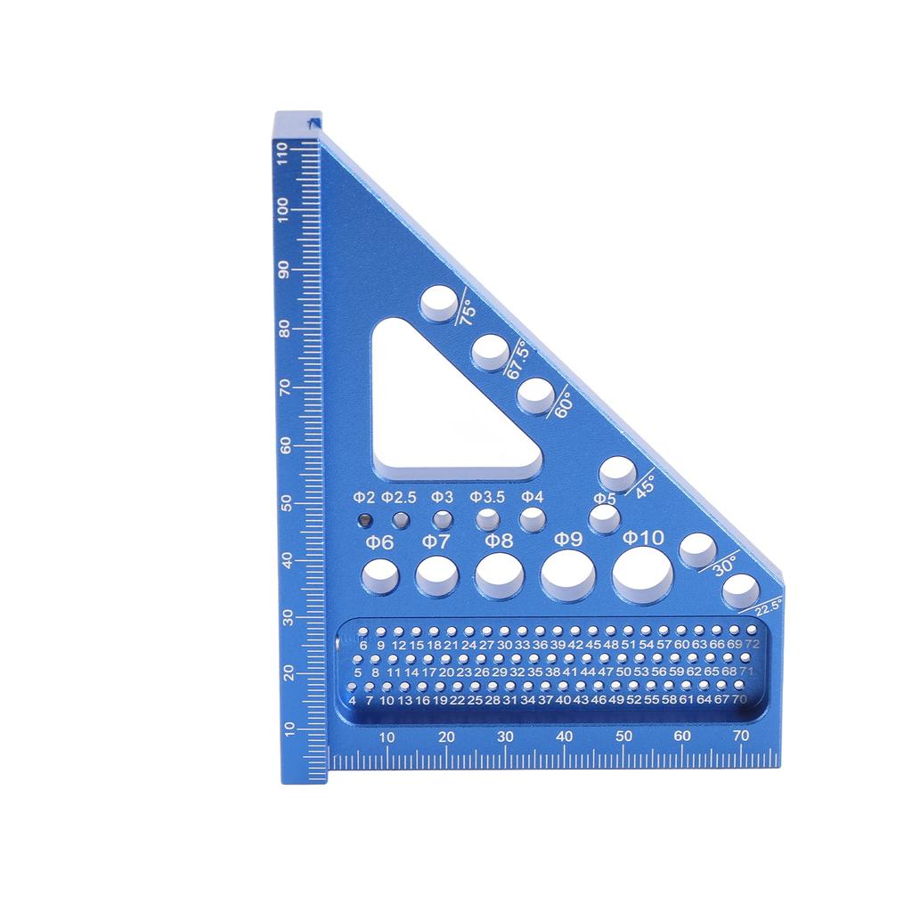 Aluminum Alloy Multi Angle Measuring Ruler Woodworking DIY Miter Triangle Ruler Utility Scribing Gauge Multifunctional