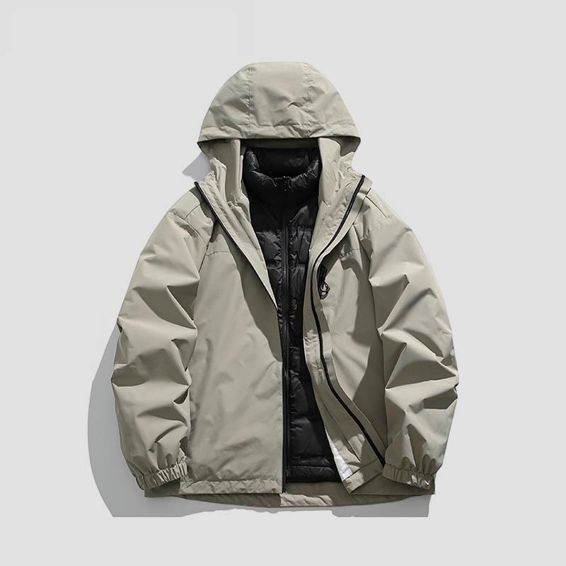 

Camel HJCAMEL Мужская куртка 3-в-1, отстегивающаяся, ветрозащитная, водонепроницаемая, для активного отдыха, с пуховым наполнителем S