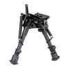 6-9 tommers karbonfiber svingbar benkstøtte Skyting Bipod Taktisk jaktrifle Bipod