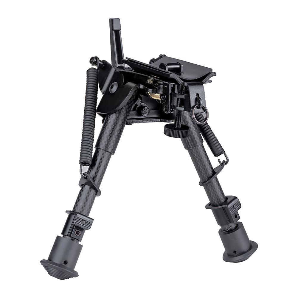 6-9 tommers karbonfiber svingbar benkstøtte Skyting Bipod Taktisk jaktrifle Bipod