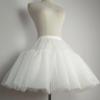 A-line Petticoat Crinoline Short Slips Wedding Accessories  Tutu Skirt 50s Vintage White Underskirt Multi Layers
