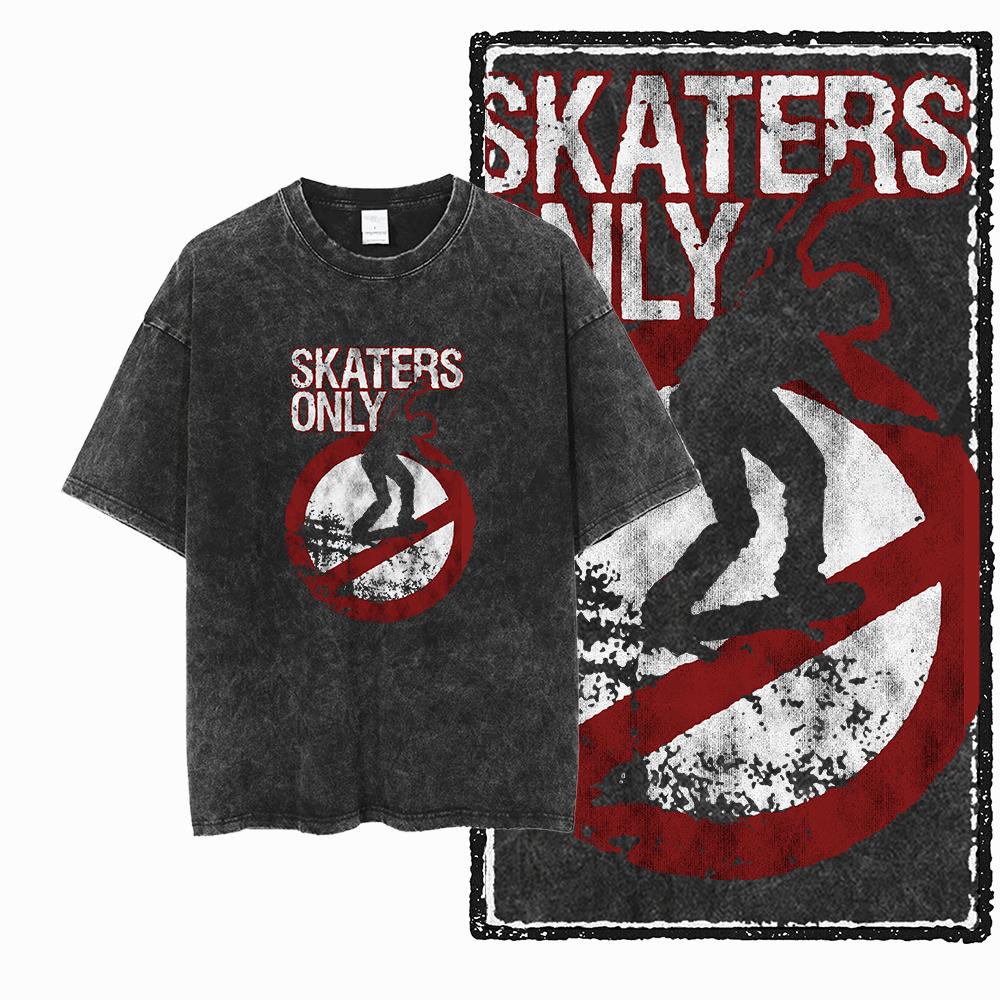 YD SKATE THEME Printed Cotton Acid Washed Graphic Unisex T Shirt Cool SKATEBOARD Streetwear Men Tshirts Big Size Tee for Men