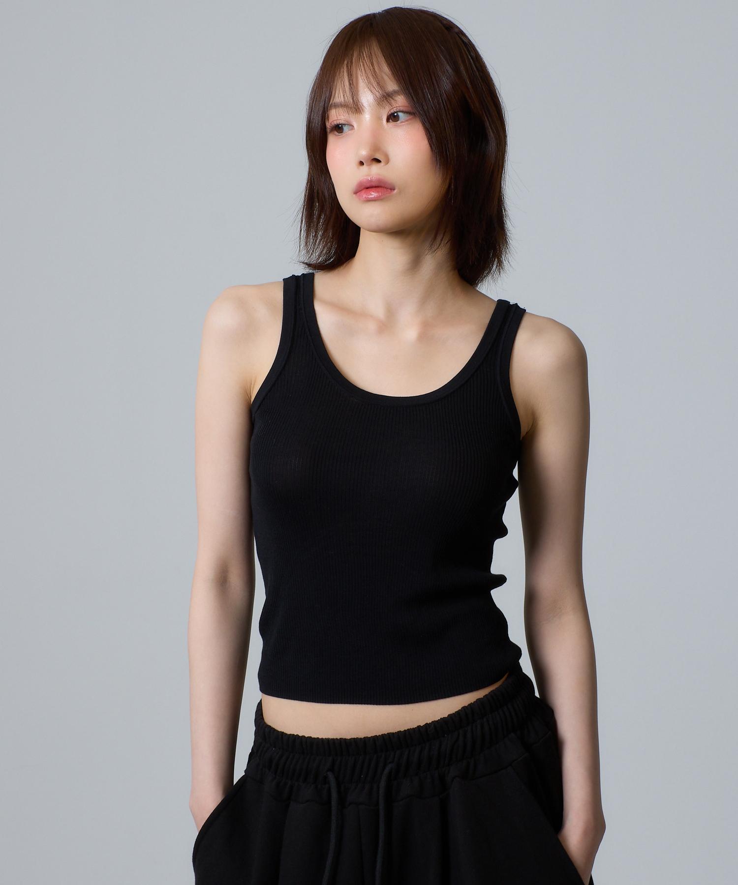 Unknown Planet Soft Knit Tank Top 2 Colors Black/White Free