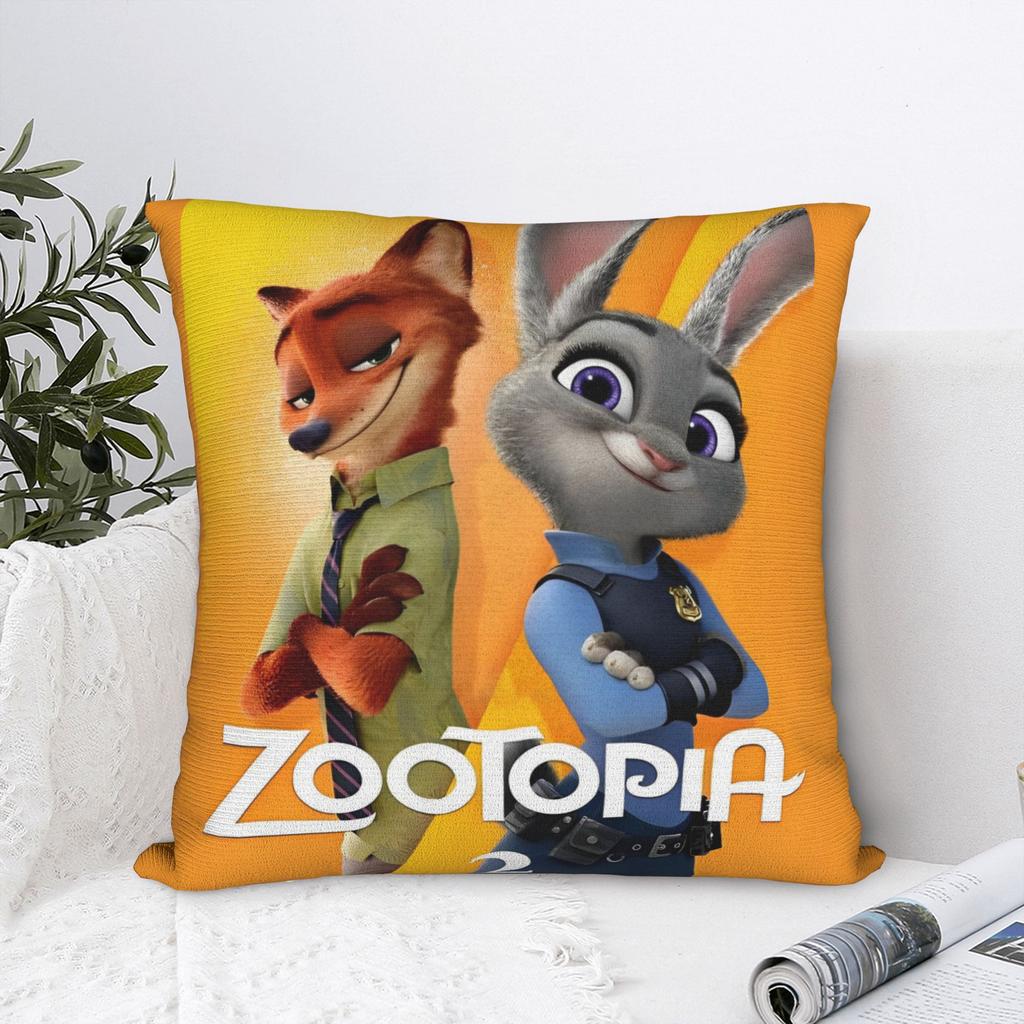 Zootopia Throw Pillow Cover Polyester Throw Pillow , Fashion Pillowcase