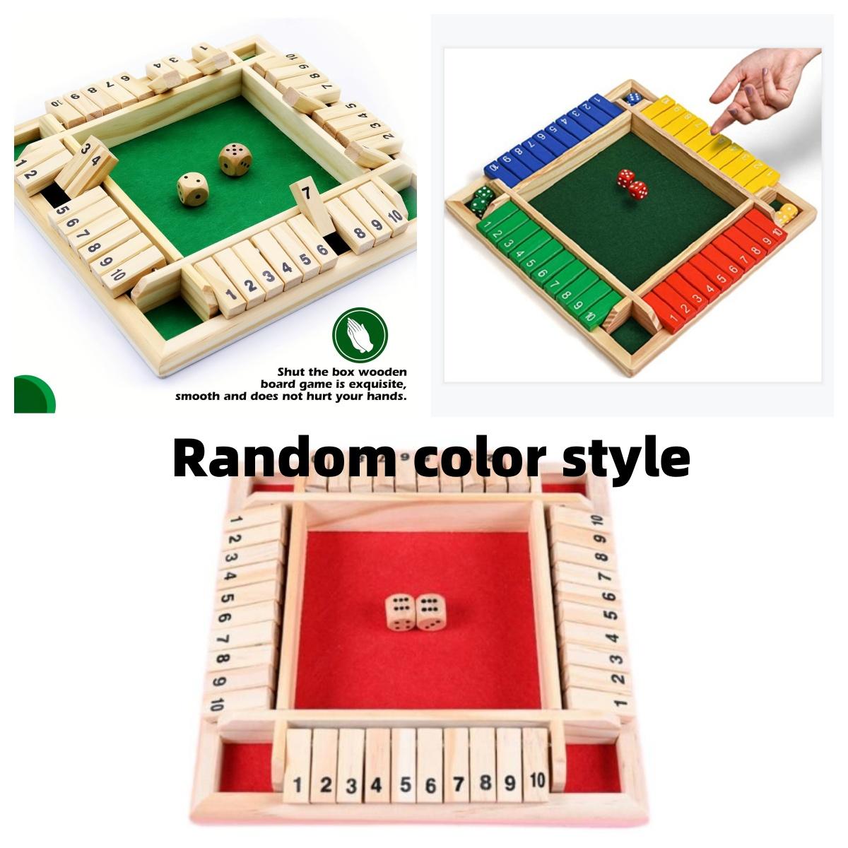 

Classic 1pc wooden dice game - 2-4 player strategy board game, including dice and instructions, ideal for party fun