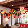 3D Chinese Paper Dragon Garland Spring Festival Ceiling Ornament Lunar New Year Party Restaurant Shopping Mall Hanging Decor